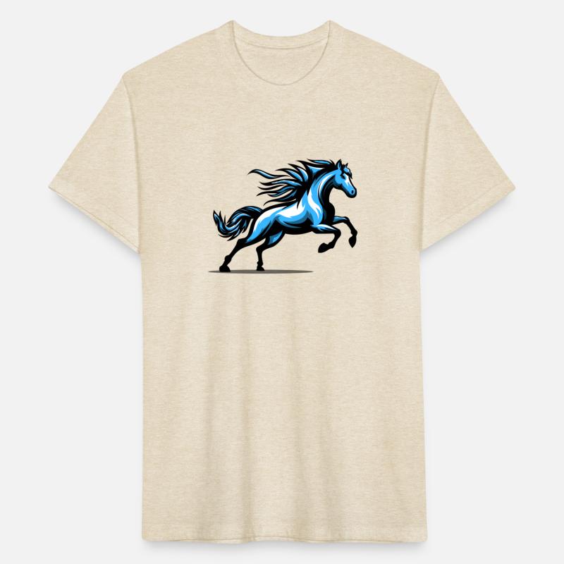 Blue vector base Horses mascot Desgin