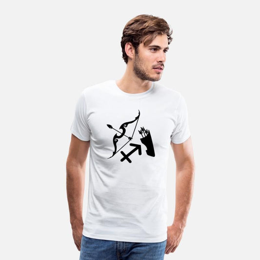 Bow and arrow with logo zodiac sign