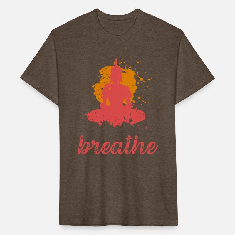 Breathe quote Buddha graphic t-shirt