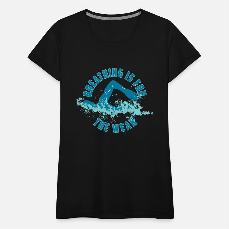 Breathing Is For The Weak Funny Swimming Pun