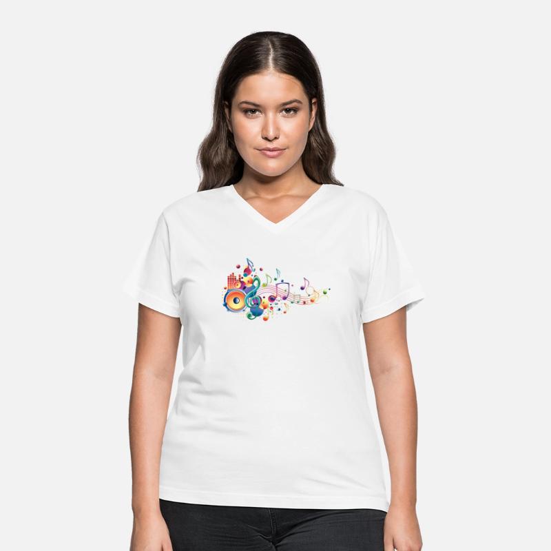 bright multi-colored music design