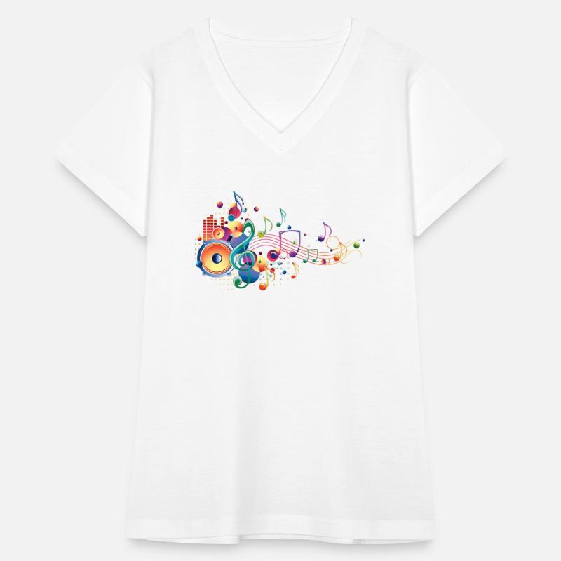 bright multi-colored music design