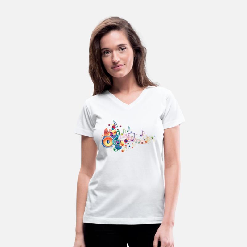bright multi-colored music design
