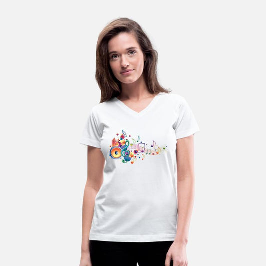 bright multi-colored music design