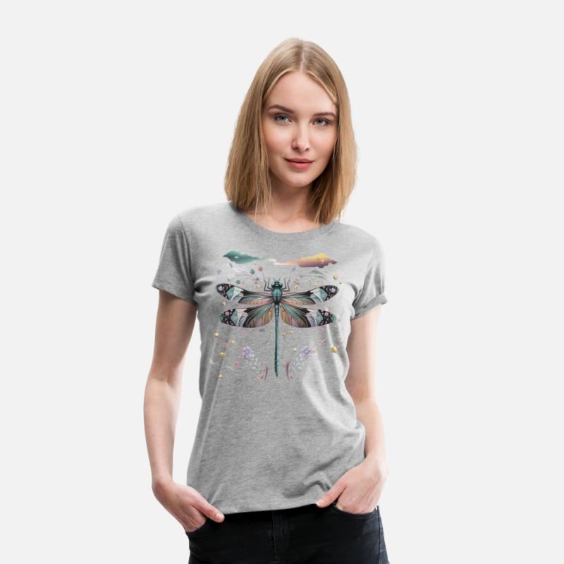 "Colored Dragon fly" Design for elegant Women