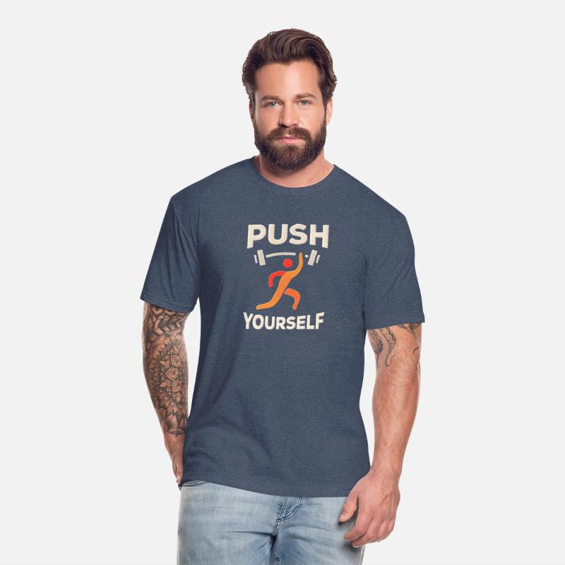 "Push Yourself" Motivational T-Shirt – Strength De