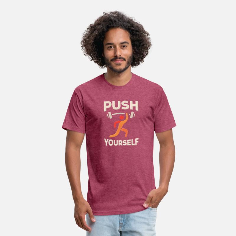 "Push Yourself" Motivational T-Shirt – Strength De