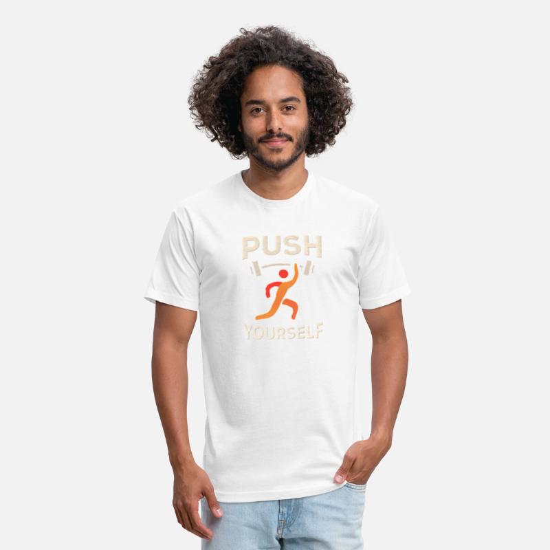 "Push Yourself" Motivational T-Shirt – Strength De