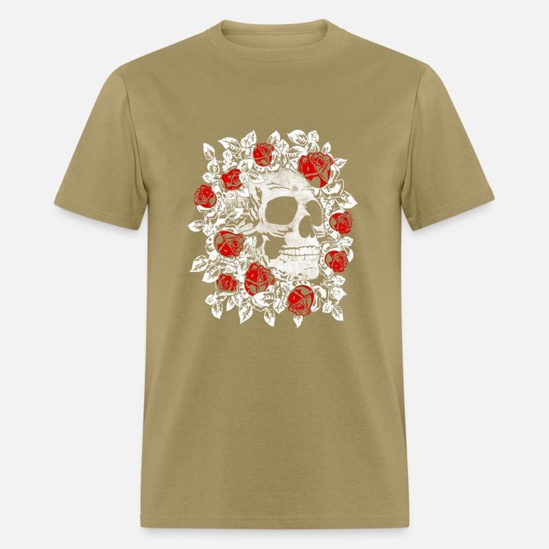 Skull and red Roses