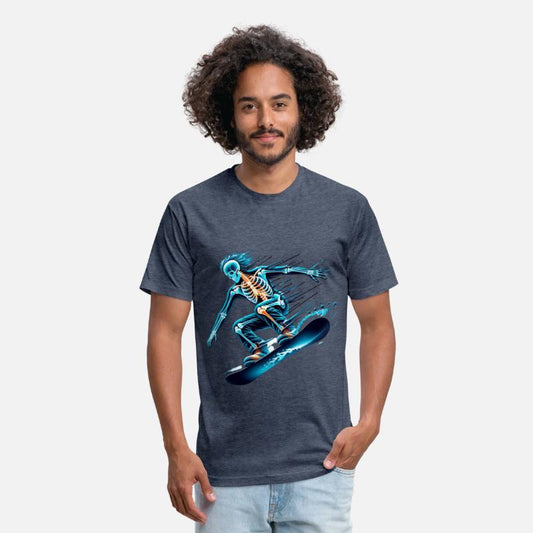 Skull Skeleton Snowboarding Thrill Adventure