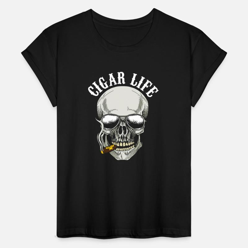 Skull Smoking Cigar Life Tobacco Smoker