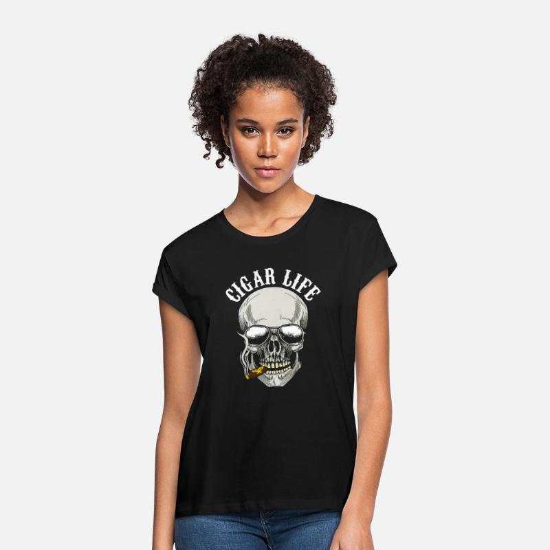 Skull Smoking Cigar Life Tobacco Smoker