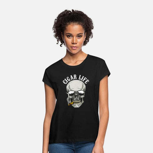 Skull Smoking Cigar Life Tobacco Smoker