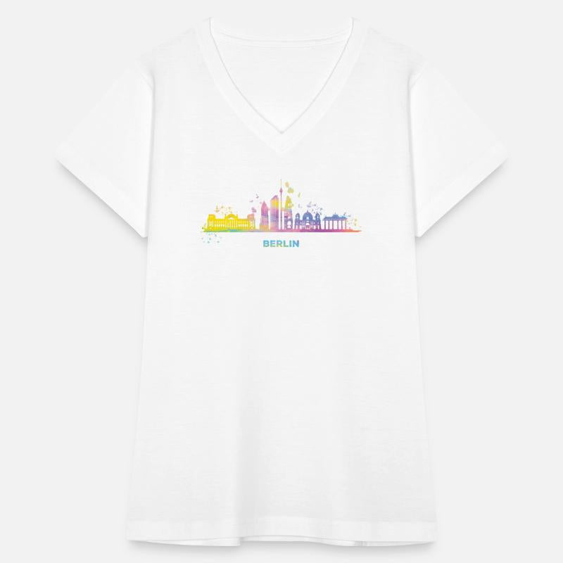 Skyline Colorful Berlin Cityscape Berlin