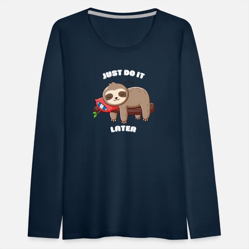 Sleepy Sloth with Motivational Text