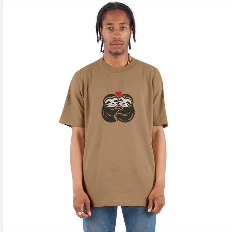 Sloth Love 3 Color Vector