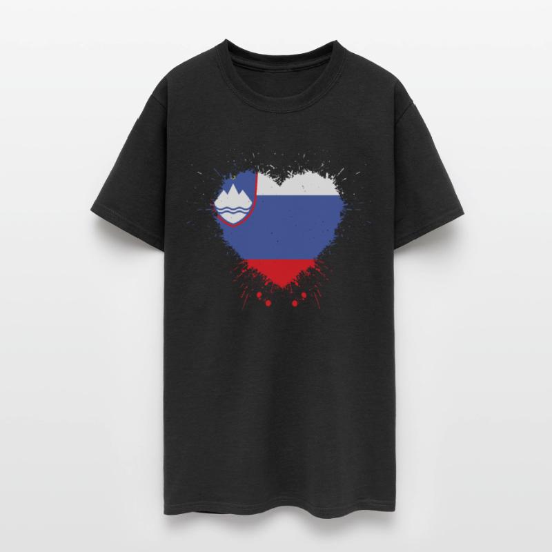 Slovenia And Proud - SLOVENIA HEART FLAG