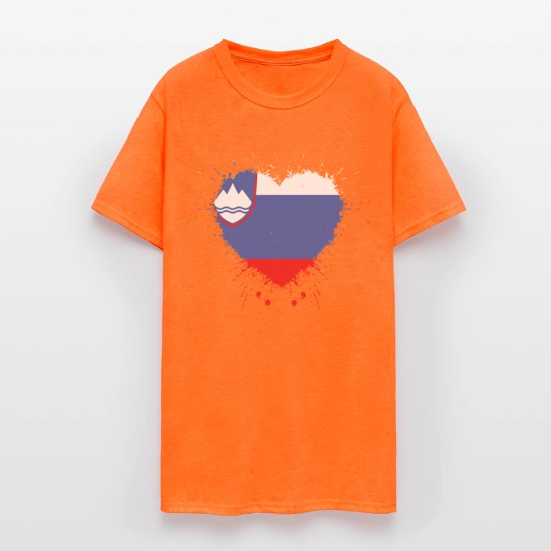 Slovenia And Proud - SLOVENIA HEART FLAG