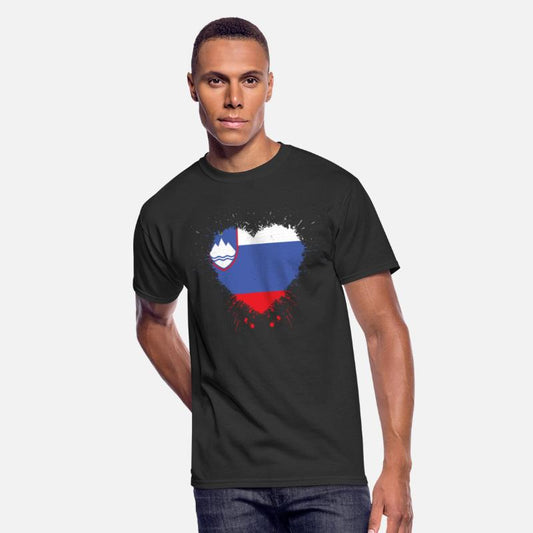 Slovenia And Proud - SLOVENIA HEART FLAG