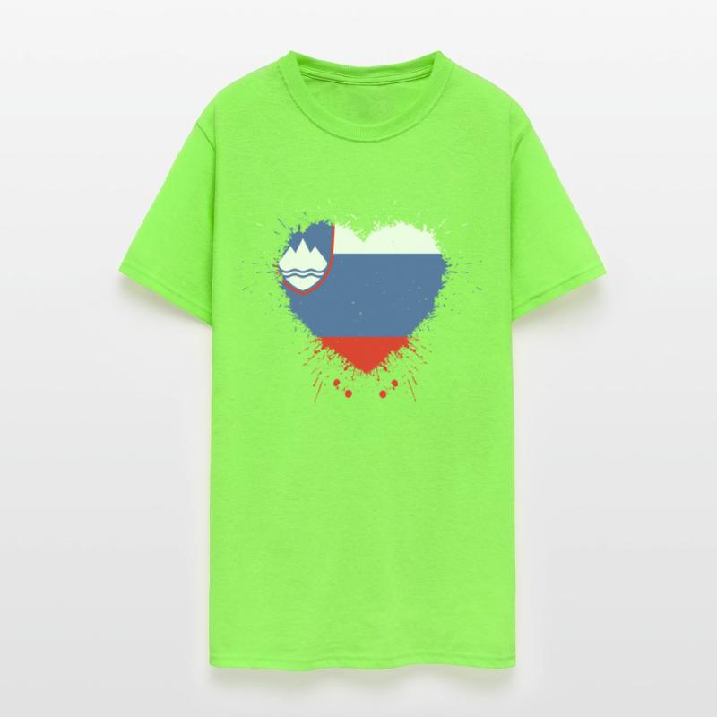 Slovenia And Proud - SLOVENIA HEART FLAG