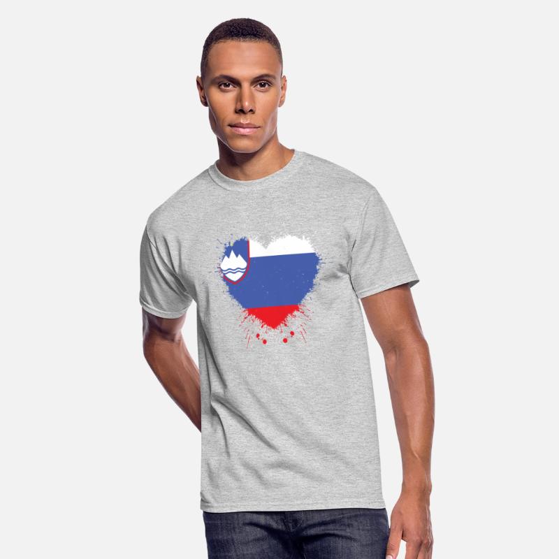 Slovenia And Proud - SLOVENIA HEART FLAG