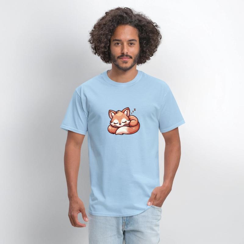 Slumbering Fox - Kawaii Sleeping Fox Design