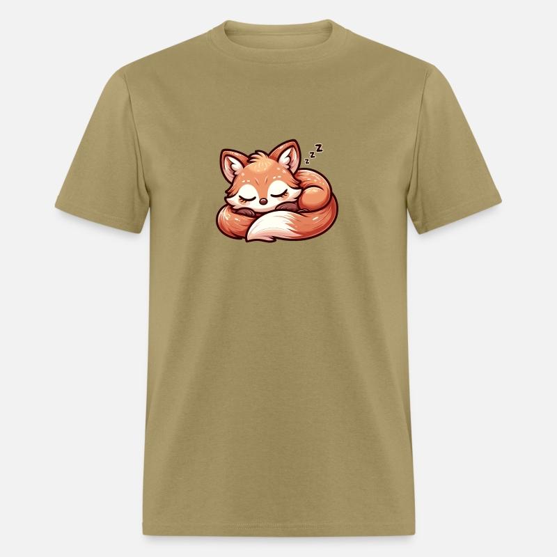 Slumbering Fox - Kawaii Sleeping Fox Design