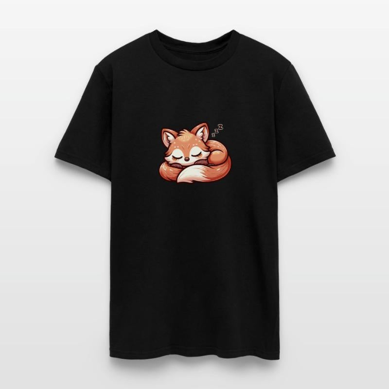 Slumbering Fox - Kawaii Sleeping Fox Design