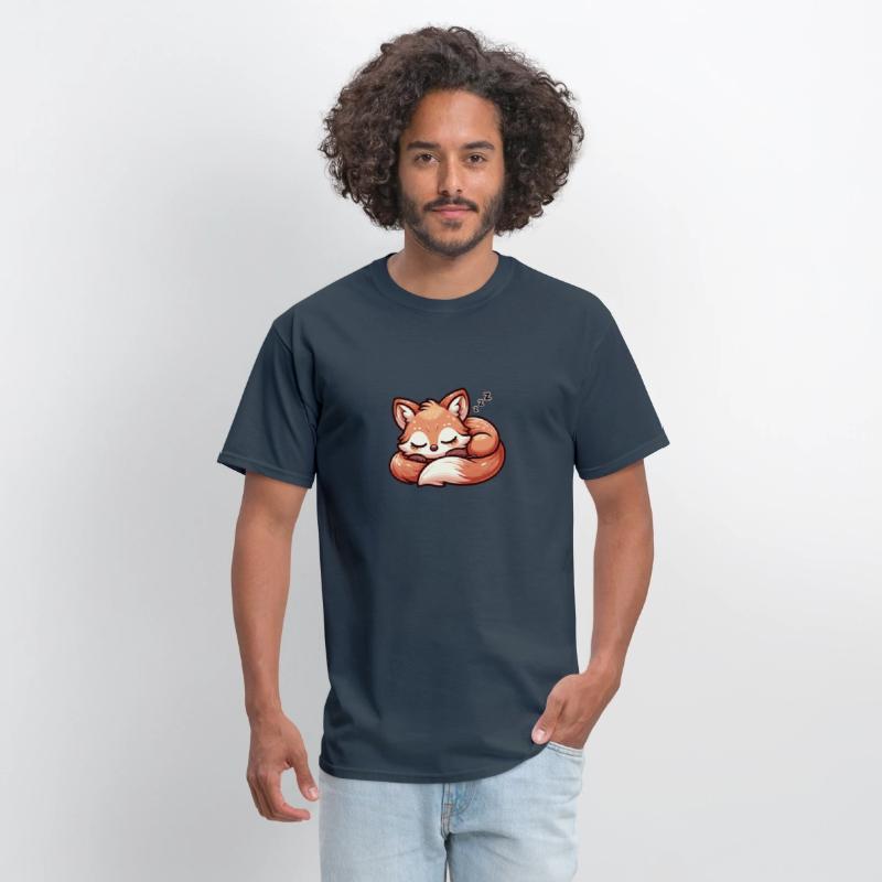 Slumbering Fox - Kawaii Sleeping Fox Design