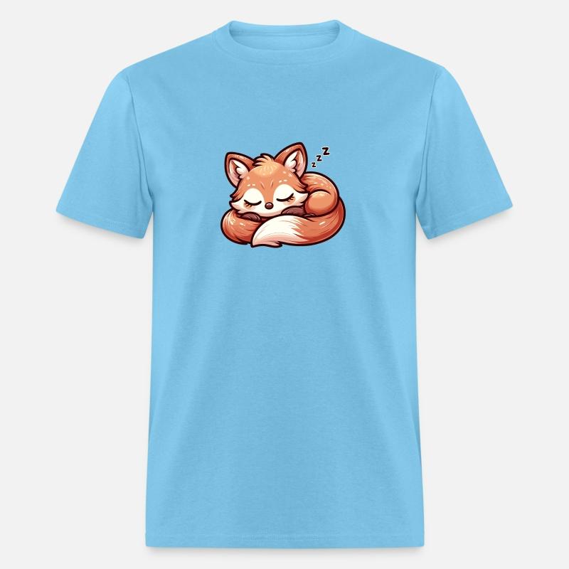 Slumbering Fox - Kawaii Sleeping Fox Design