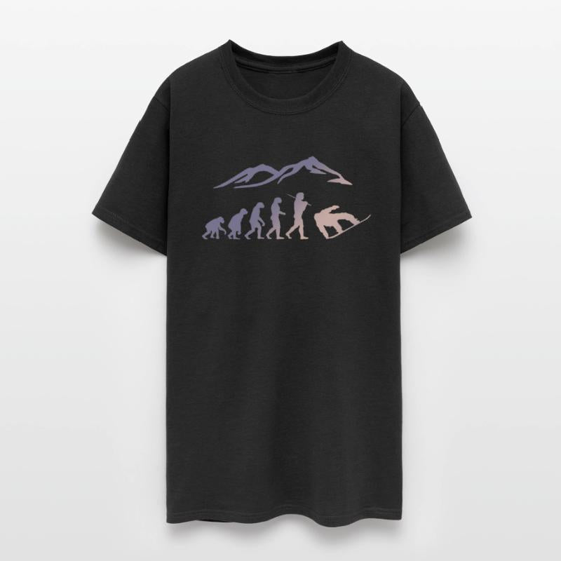 Snowboarding evolution snow boarder cool