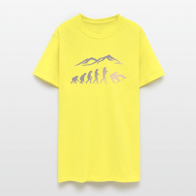 Snowboarding evolution snow boarder cool