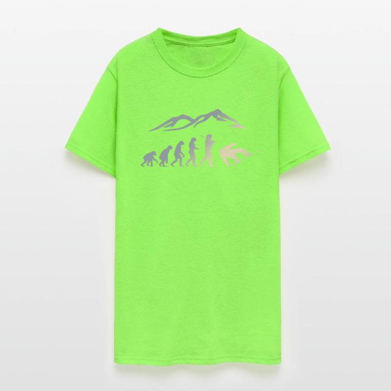 Snowboarding evolution snow boarder cool