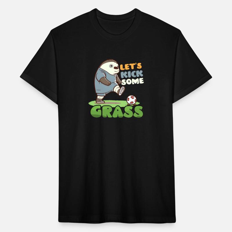 Soccer Player Kick Some Grass