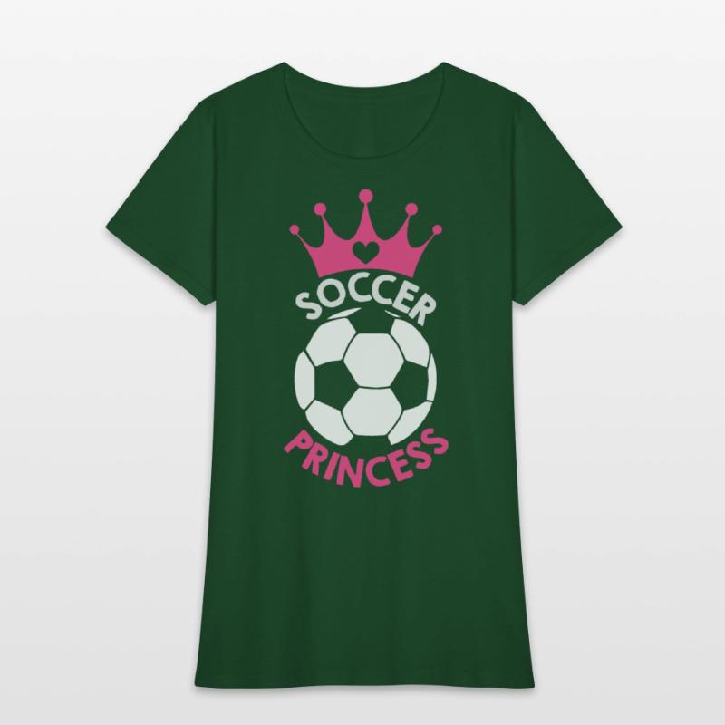 Soccer Princess Soccer Ball And Hot Pink Crown