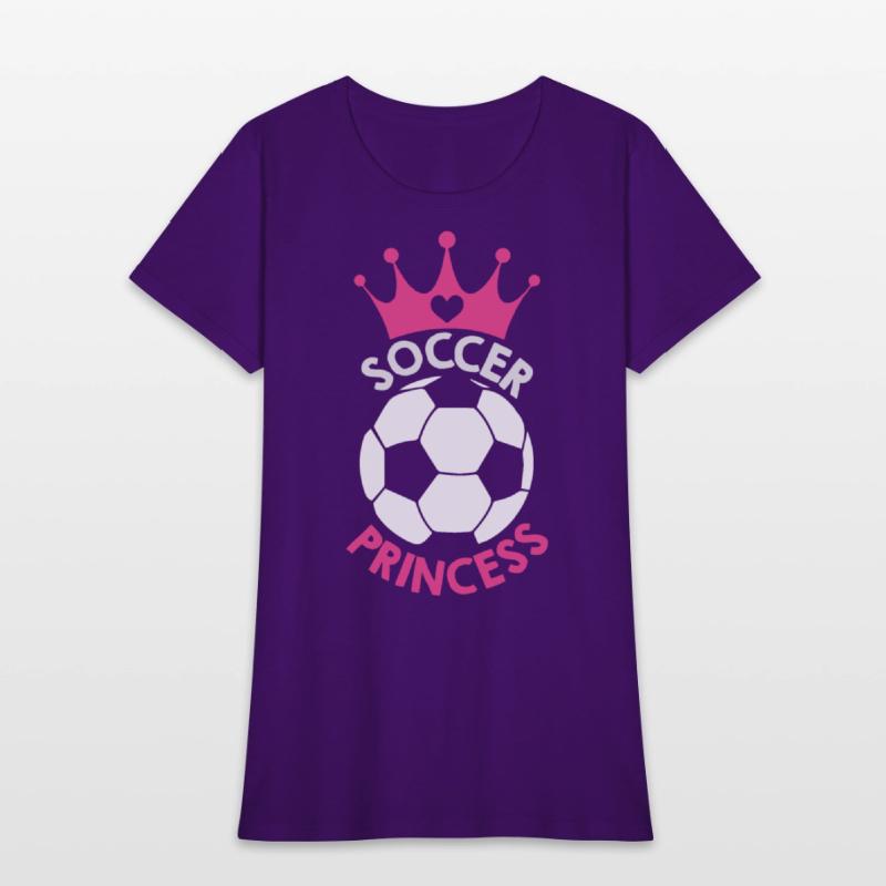 Soccer Princess Soccer Ball And Hot Pink Crown
