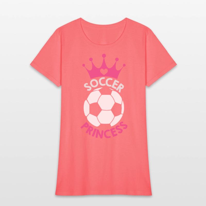 Soccer Princess Soccer Ball And Hot Pink Crown