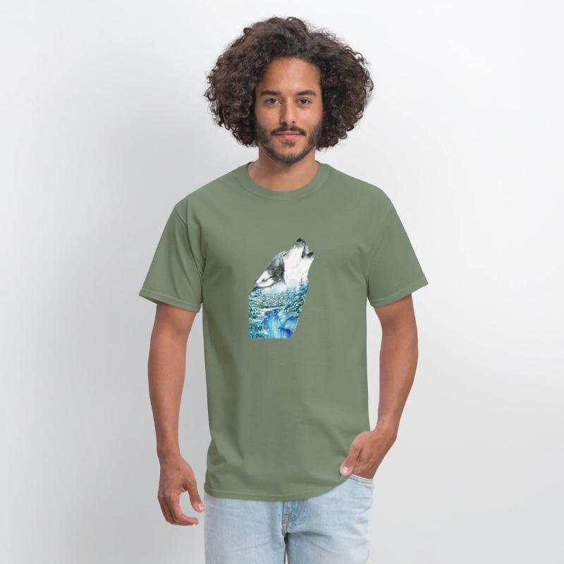 Spirit of Winter Wolf Wild Howling Art Winter Wolf