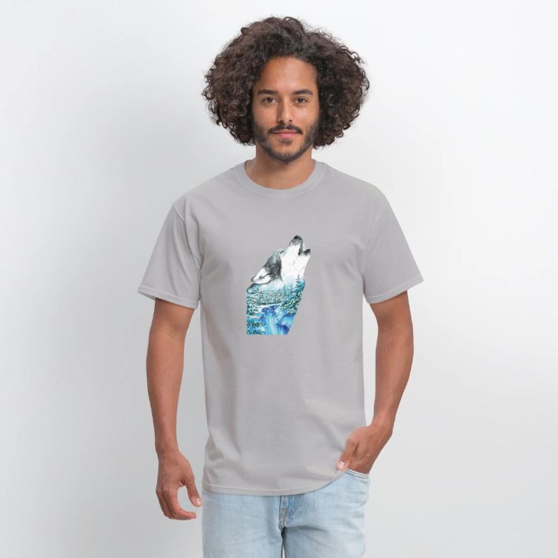 Spirit of Winter Wolf Wild Howling Art Winter Wolf