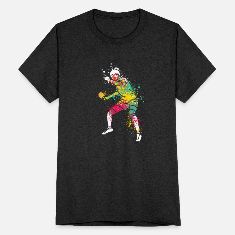 Splash Art Table Tennis Player Girl