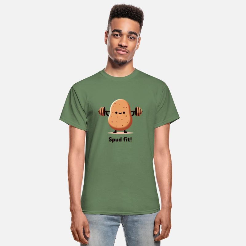 Spud Fit - Funny Potato Lifting Weights Design