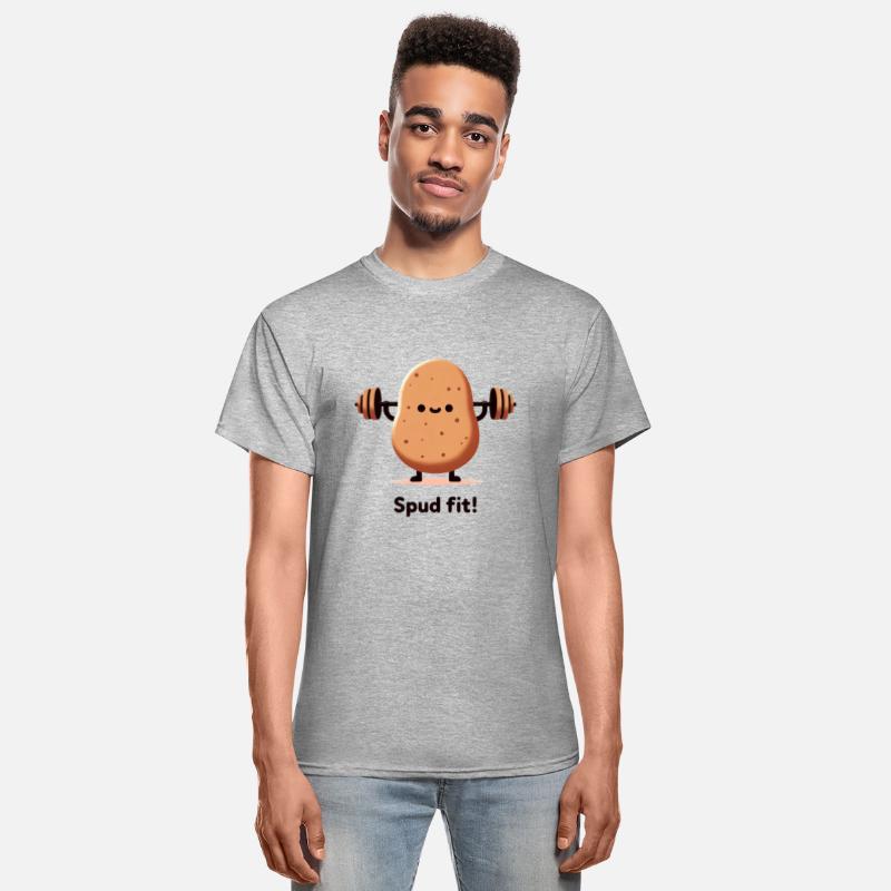 Spud Fit - Funny Potato Lifting Weights Design