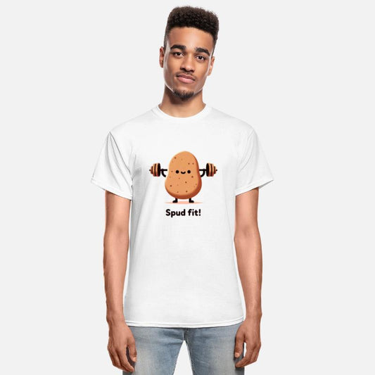 Spud Fit - Funny Potato Lifting Weights Design