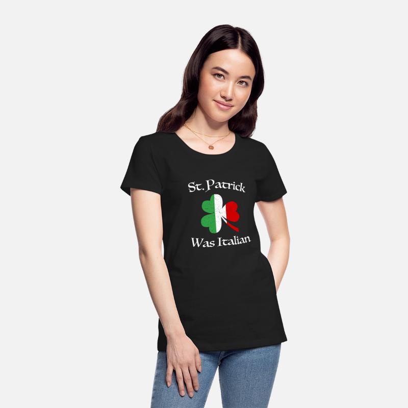 St Patrick Was Italian Shamrock Italy Flag