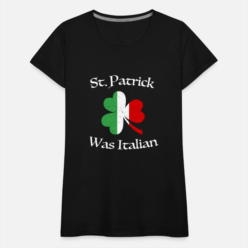 St Patrick Was Italian Shamrock Italy Flag