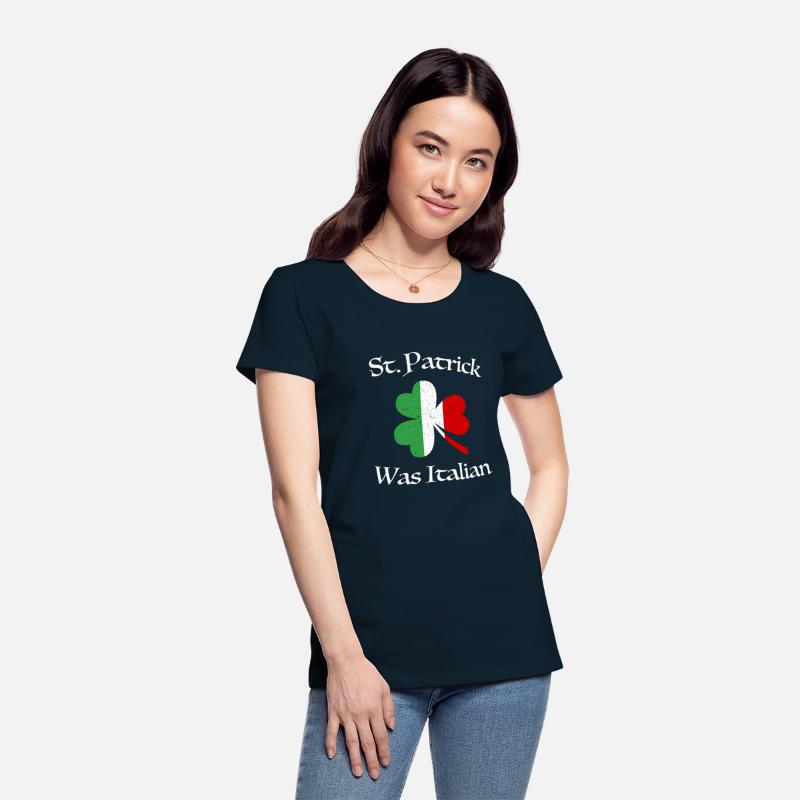 St Patrick Was Italian Shamrock Italy Flag