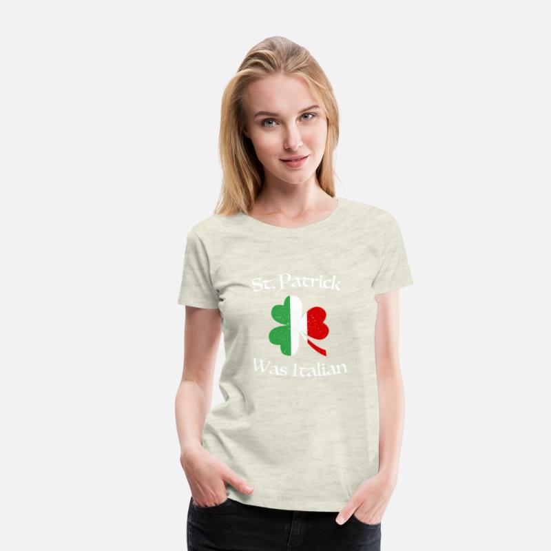 St Patrick Was Italian Shamrock Italy Flag