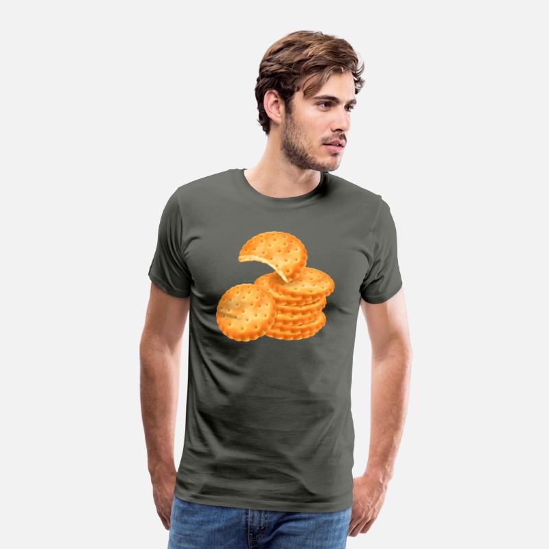 Stack of Round Crackers