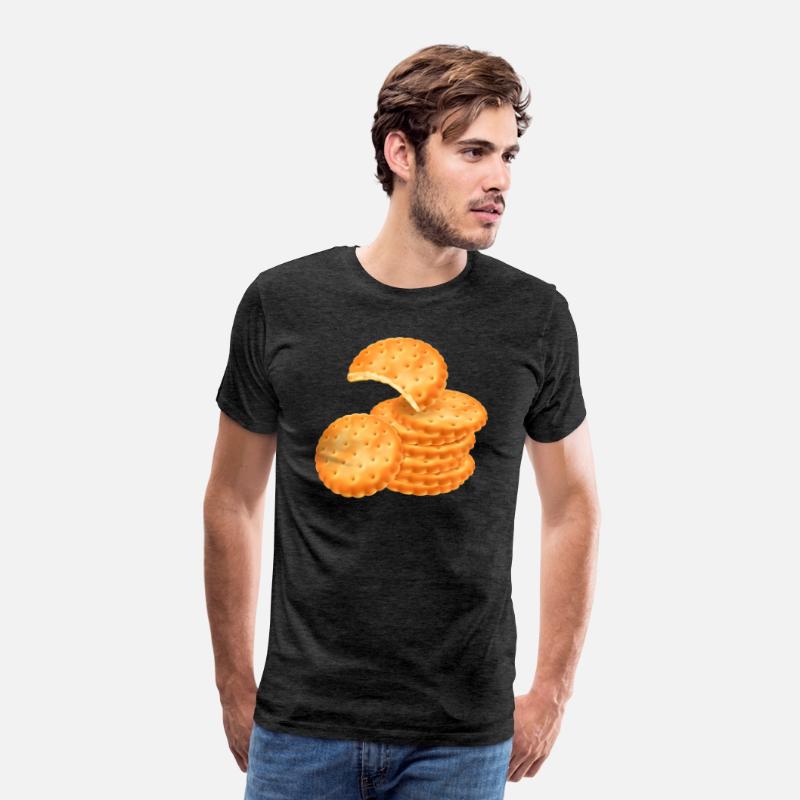 Stack of Round Crackers
