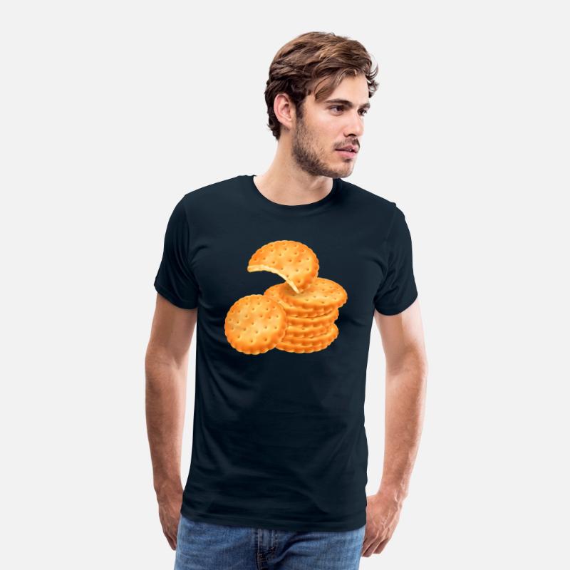 Stack of Round Crackers